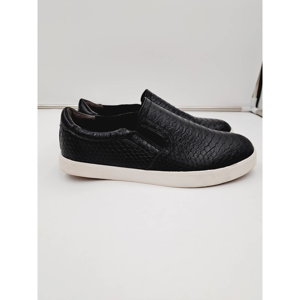 Dr Scholls Madison Memory Foam Cool fit slip on Black Faux Python 9